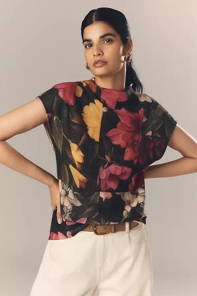 By Anthropologie Mock-neck Cashmere Sweater Tee