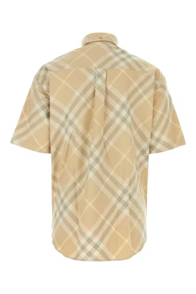 Burberry Logo Embroidery Check Shirt