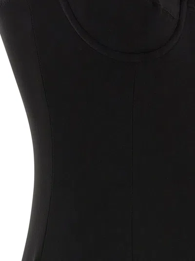 Norma Kamali Underwire Gown Dresses Black In Black