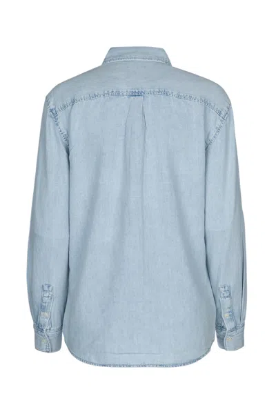 Calvin Klein Ls Lw Denim Shirt In Blue