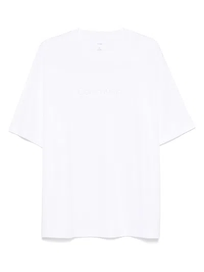 Calvin Klein T Shirt In Cotone In White