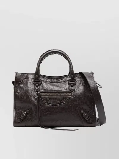Balenciaga Small Leather Handbag For The City