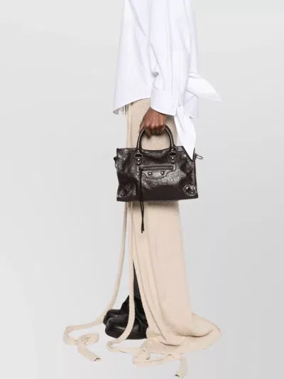 Balenciaga Small Leather Handbag For The City