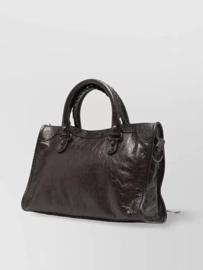 Balenciaga Small Leather Handbag For The City