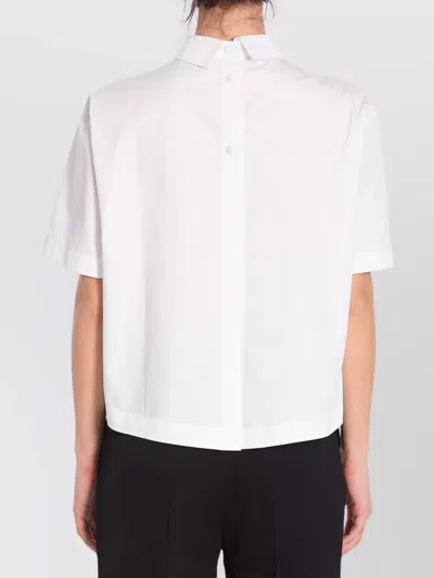 Gucci Logo-embossed Boxy Shirt With Breast Pocket In White
