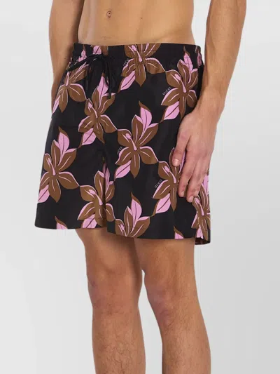 Gucci Infinity Print Swimsuit In Black
