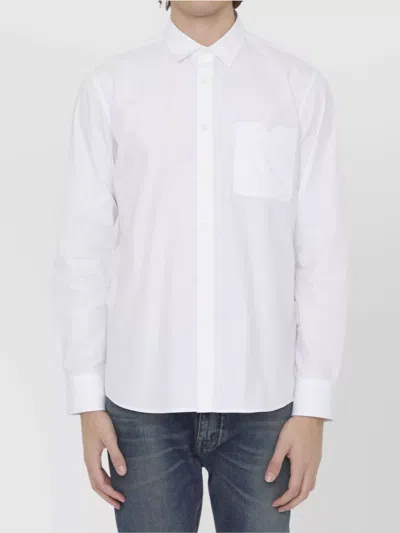 Valentino Garavani Men Shirt With Rockstud Untitled Studs In White