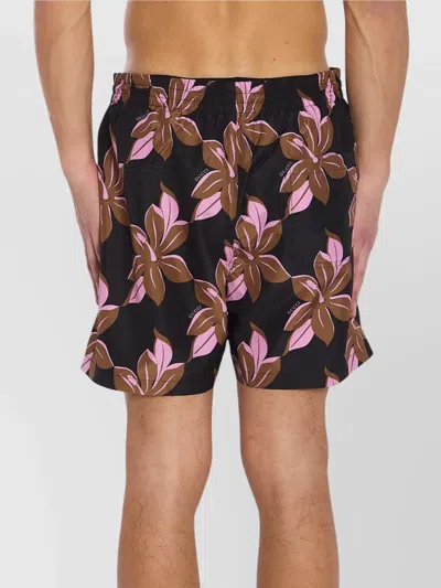 Gucci Infinity Print Swimsuit In Black