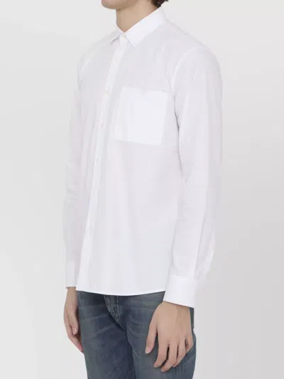 Valentino Garavani Men Shirt With Rockstud Untitled Studs In White