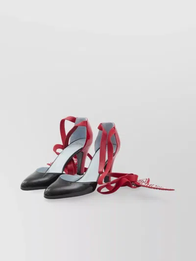 Valentino Garavani Foliefoliage Sandal With Color-block Design And Beaded Accents