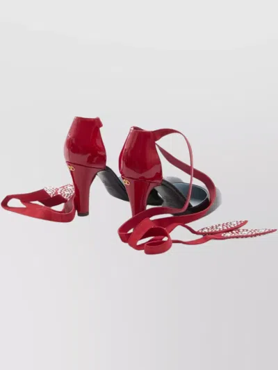 Valentino Garavani Foliefoliage Sandal With Color-block Design And Beaded Accents