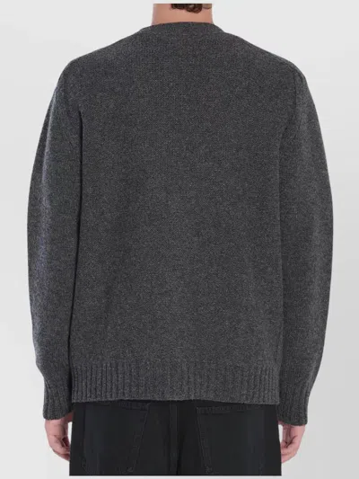 Bottega Veneta Cardigan In Lana In Gray