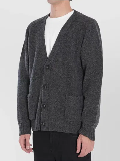 Bottega Veneta Cardigan In Lana In Gray