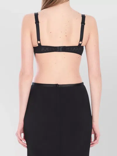 Dolce & Gabbana Silk-blend Satin Cone Bra