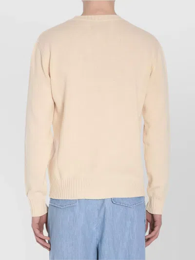 Valentino Beige Embroidered Wool Sweater