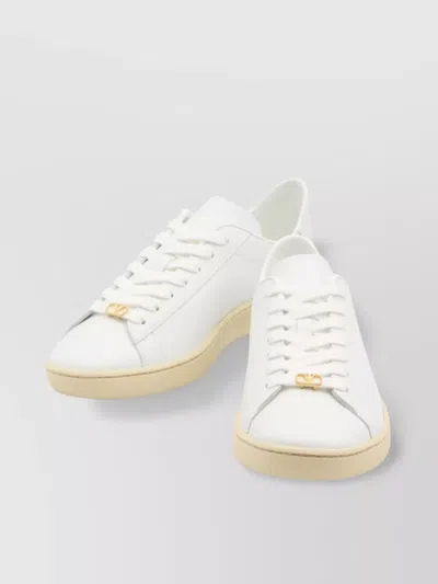 Valentino Royco Low-top Leather Sneakers With Italian Sizing