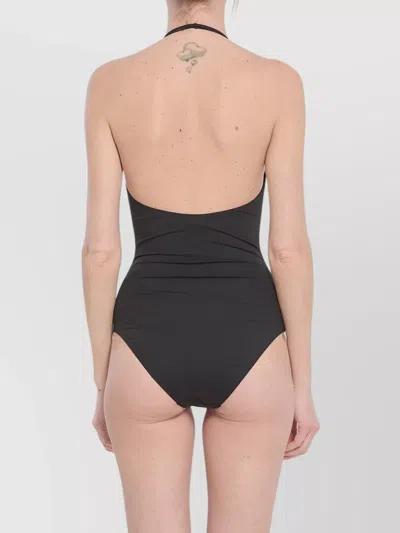 Gucci Sparkling Halter Swimsuit With Web Print