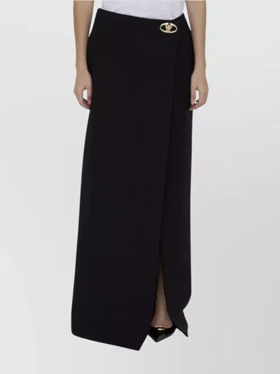 Valentino Crepe Couture Maxi Skirt With Front Slit