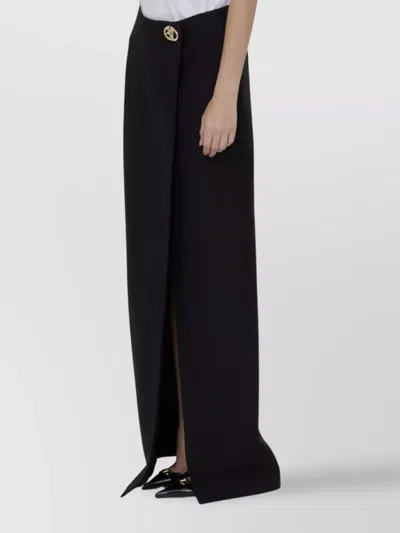 Valentino Crepe Couture Maxi Skirt With Front Slit