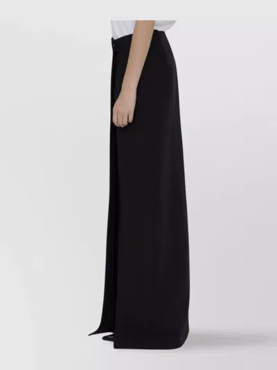 Valentino Crepe Couture Maxi Skirt With Front Slit