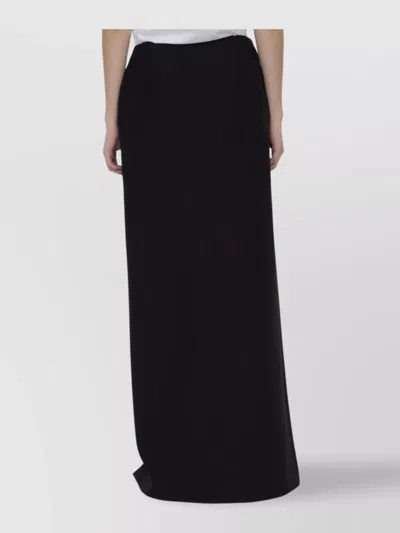 Valentino Crepe Couture Maxi Skirt With Front Slit