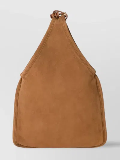 Miu Miu Braided Strap Suede Shoulder Bag