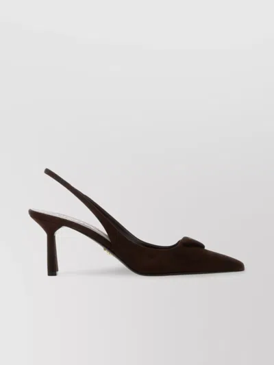 Prada Suede Pointed Toe Stiletto Heel Pumps