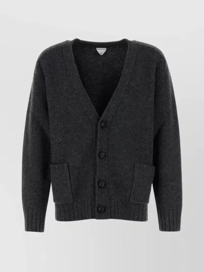 Bottega Veneta Cardigan In Lana In Black