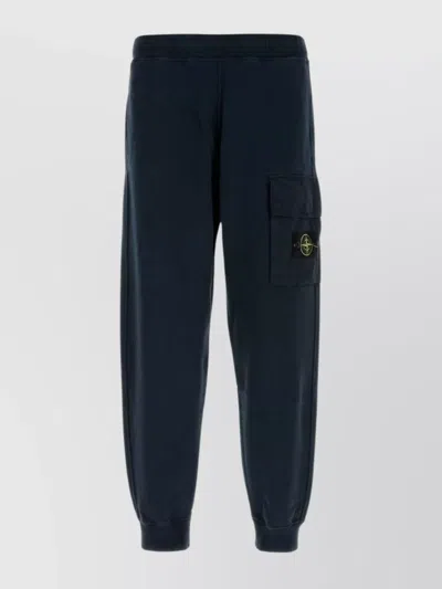 Stone Island Cotton Cargo Joggers Elastic Waistband