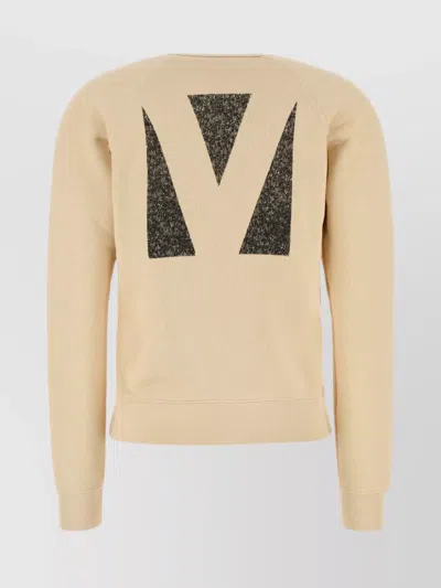 Valentino Graphic Print Cotton Sweatshirt With Raglan Sleeves