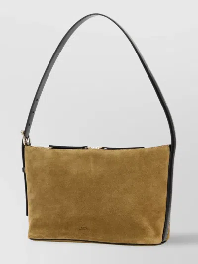 Apc Vera Shoulder Bag In Suede