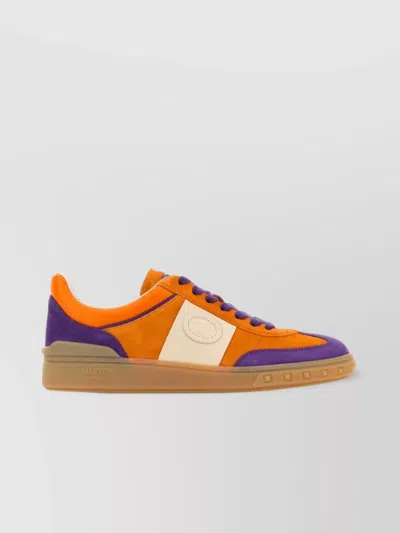 Valentino Upvillage Crosta Suede-leather Sneakers