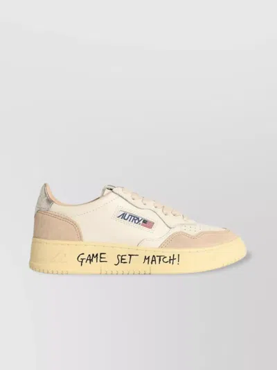 Autry 'low Top' Sneakers Leather Lettering