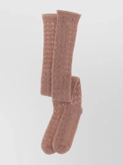 Fabiana Filippi Knee-high Socks With Soft Textured Knit