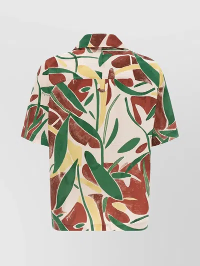 Jacquemus Fonccio Cotton Shirt With Abstract Vegetable Print