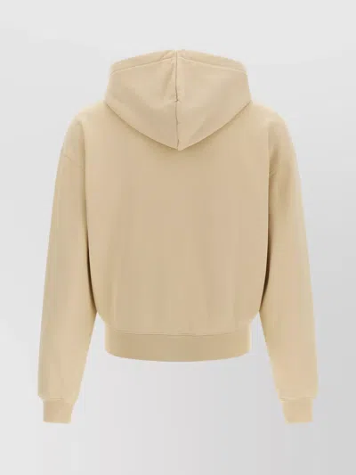 Jacquemus 'ribbed Cuffs Hoodie Hem'