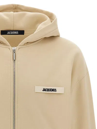 Jacquemus 'ribbed Cuffs Hoodie Hem'