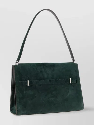 Tory Burch Large Rectangular Shoulder Bag With Suede Finish
