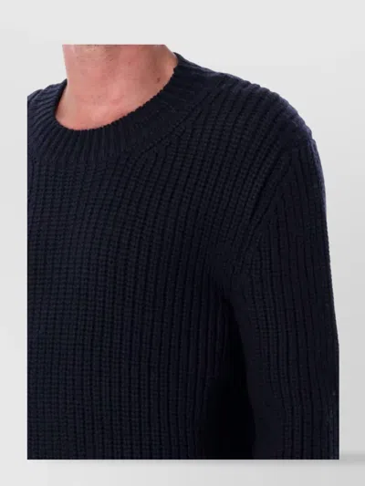Tom Ford Mens Light Grey Crewneck Knitted Wool Cashmere Blend Jumper In Gray