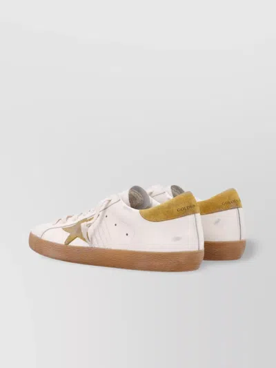 Golden Goose Leather Upper Sneakers With Suede Accents In Neutral