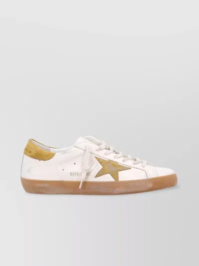 Golden Goose Leather Upper Sneakers With Suede Accents In Neutral