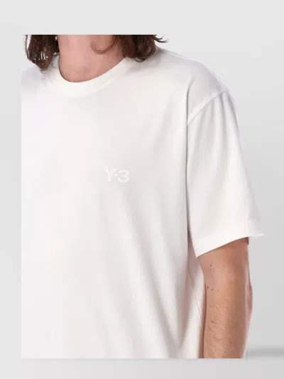 Y-3 Regular Short Sleeve T-shirt In White