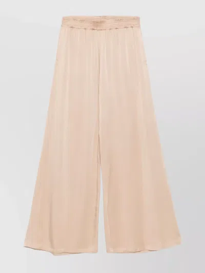 Fabiana Filippi Wide-leg Trousers Elasticated Waist In Pink