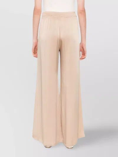Fabiana Filippi Wide-leg Trousers Elasticated Waist In Pink