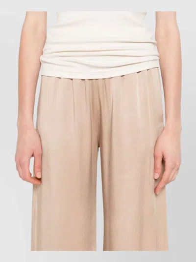 Fabiana Filippi Wide-leg Trousers Elasticated Waist In Pink