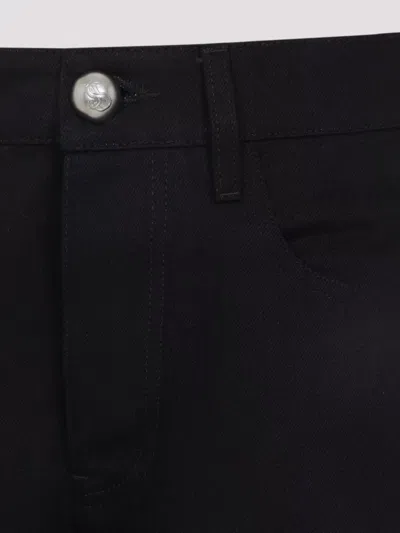 Jil Sander High Waist Wide Leg Trouser In Black
