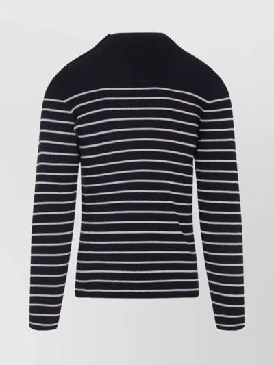 Prada Maglione In Lana Ricamata Uomo In Black