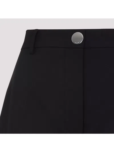 Sportmax Salvo Wide Leg Wool Trousers In Black