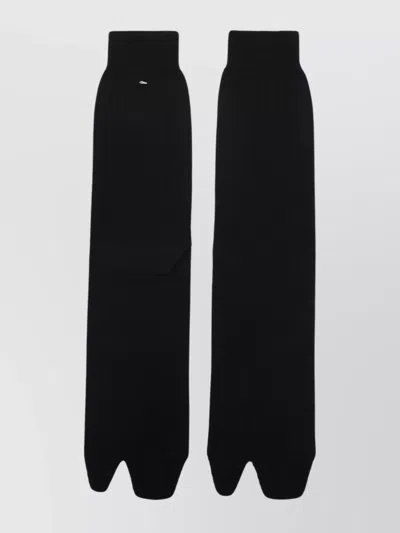 Maison Margiela Bootleg Split Toe Socks In Black