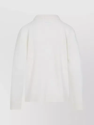 Mm6 Maison Margiela Wool Cardigan Ribbed Edges